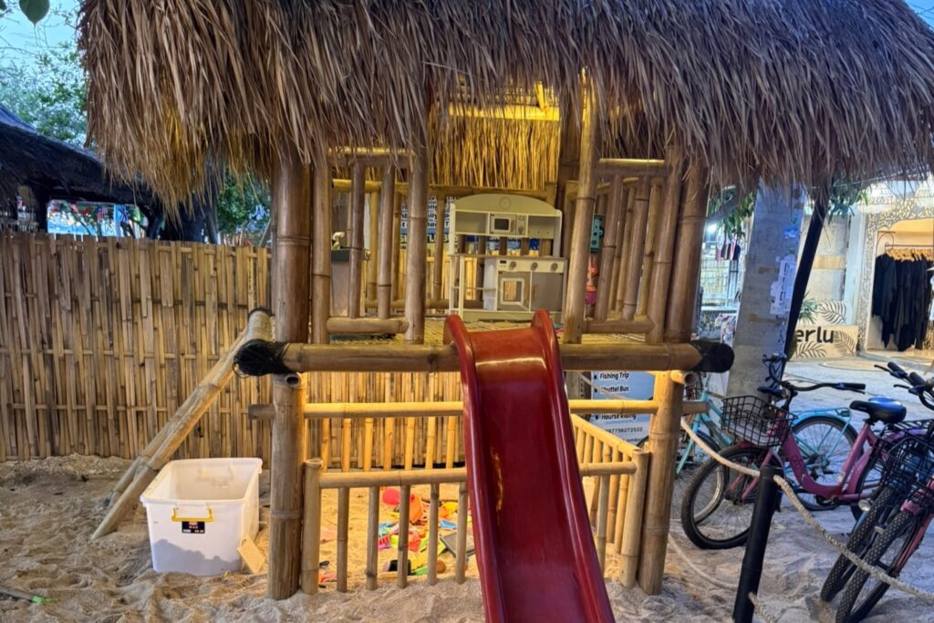 Mowis playground on the beach Gili Air Indonesia