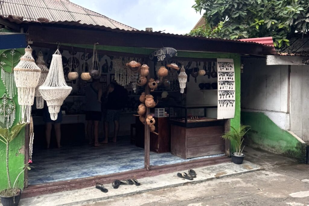 Coconut shop Gili Air Indonesia